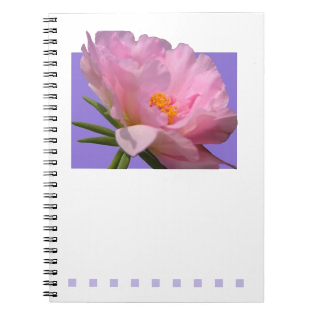Carnet rose Peony (Devant)