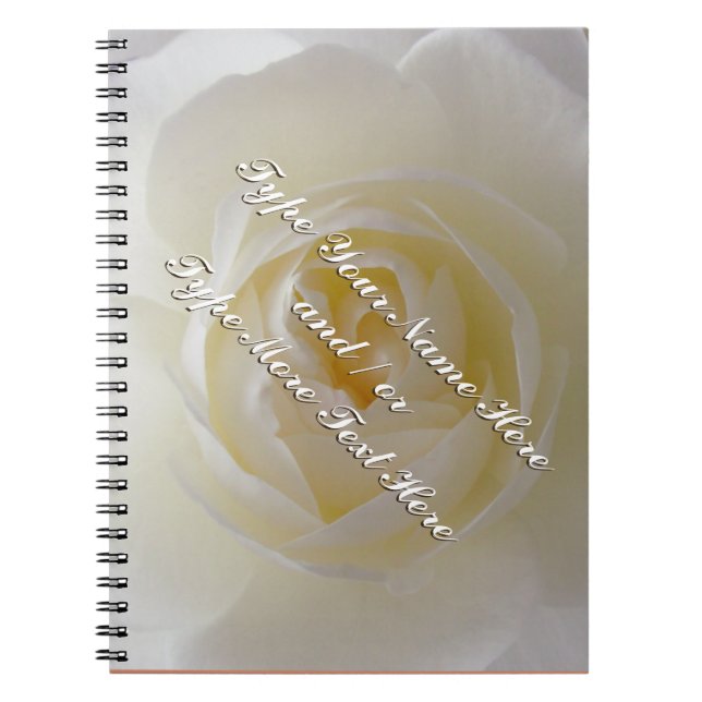 Carnet rose Personnaliser romantique Livre de rose (Devant)