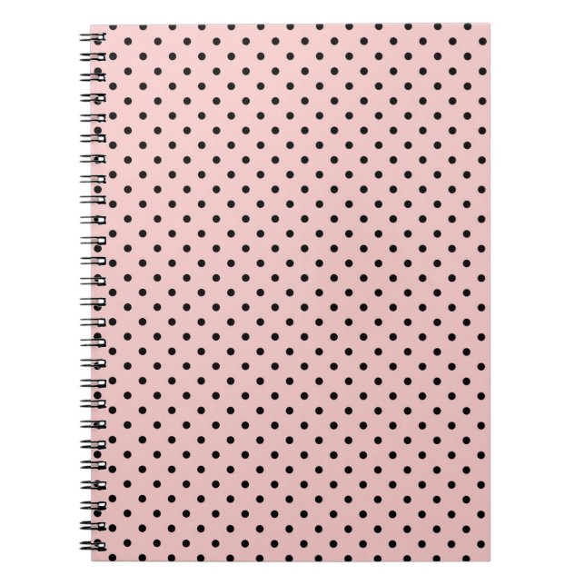 Carnet Rose, pois (Devant)