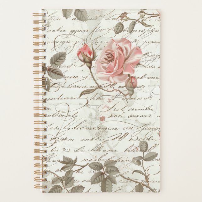 Carnet rose rose (Devant)