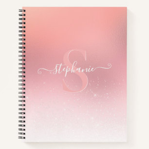Carnet Rose rose brillant Parties scintillant étincelle M