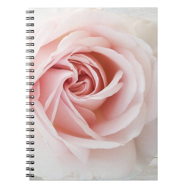 Carnet Rose rose et blanc Bois Chic Chic Farmhouse Glam (Devant)