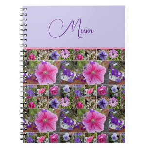 Carnet Rose rose Penunia Fleurs de marguerite Fête des mè