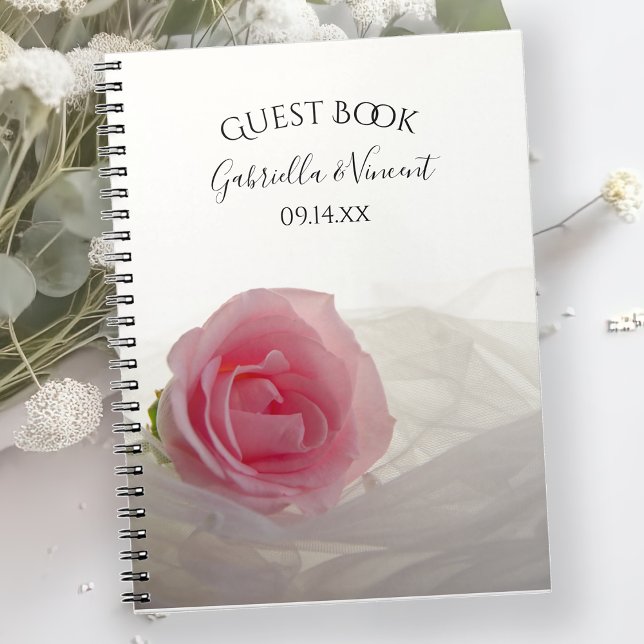 Carnet Rose rose sur Mariage blanc (Créateur téléchargé)
