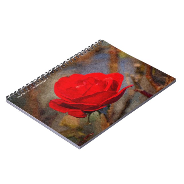 Carnet Rose rouge (Côté gauche)
