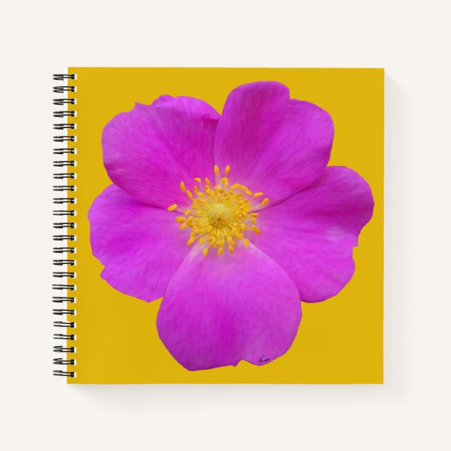 Carnet Rose sauvage 2 (Devant)