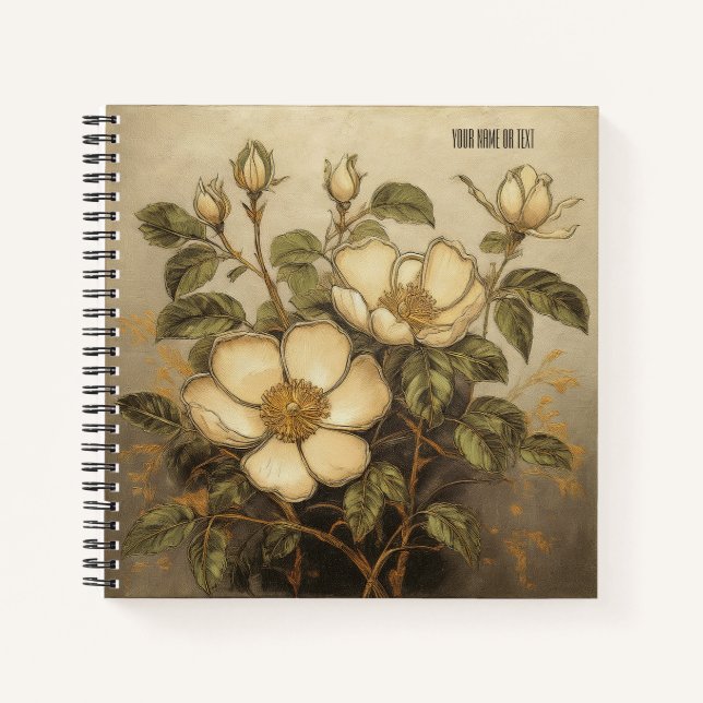 Carnet Rose Sauvage & Merveilles de la Forêt  (Devant)