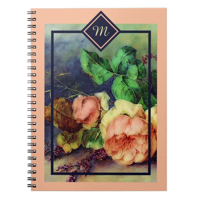 carnet rose vintage (Devant)