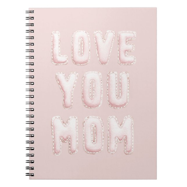 Carnet Rose Vous aimez Maman Fête des Mères (Devant)
