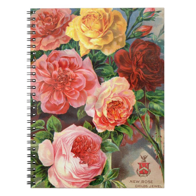 Carnet Rose VTG Botanical (Devant)