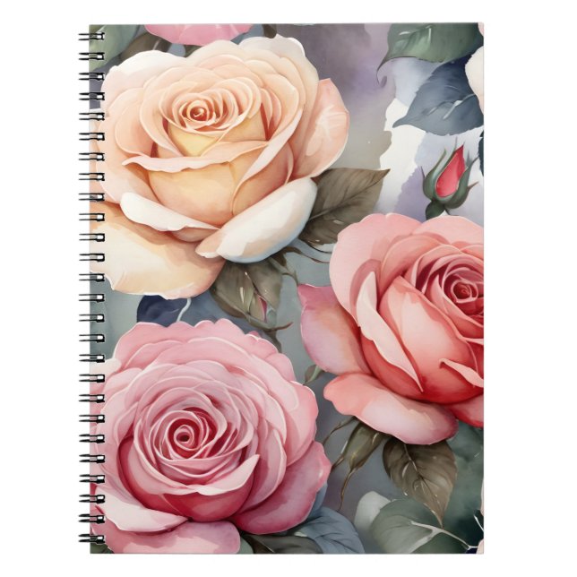 Carnet Roses anciennes (Devant)