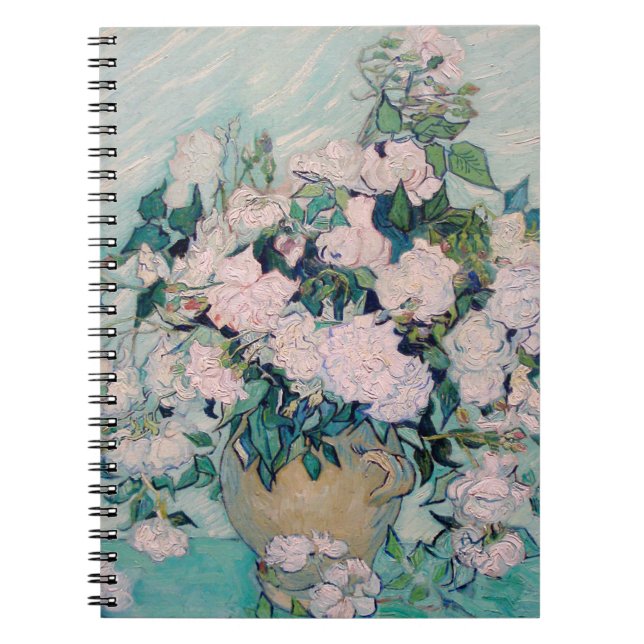 Carnet Roses blanches-1890-Vincent van Gogh     (Devant)