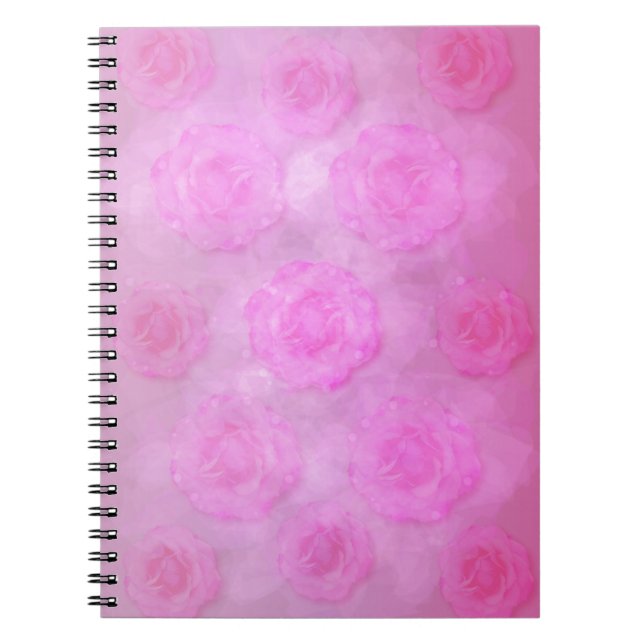 Carnet Roses d'aquarelle ROK (Devant)