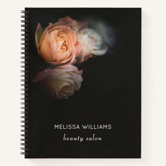 Carnet Roses Dark Romantique (Devant)