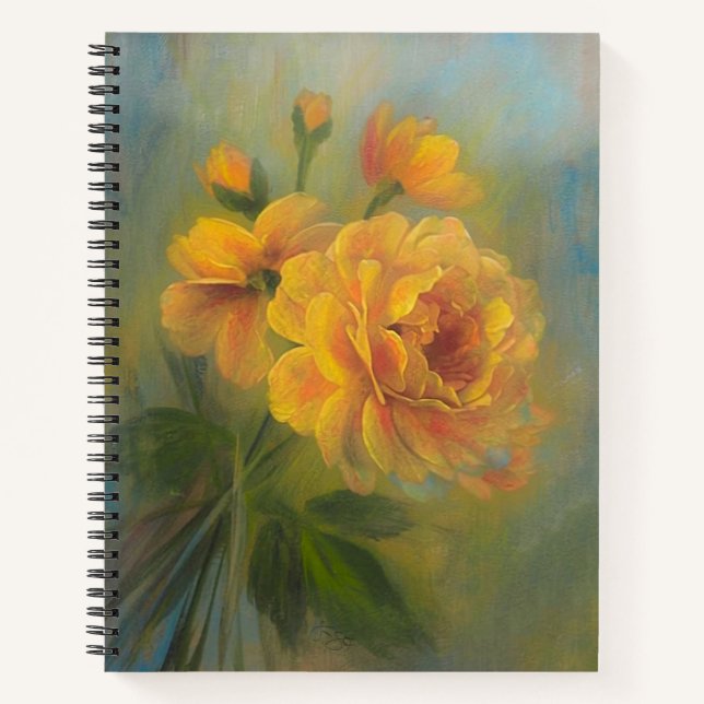 Carnet Roses jaunes (Devant)