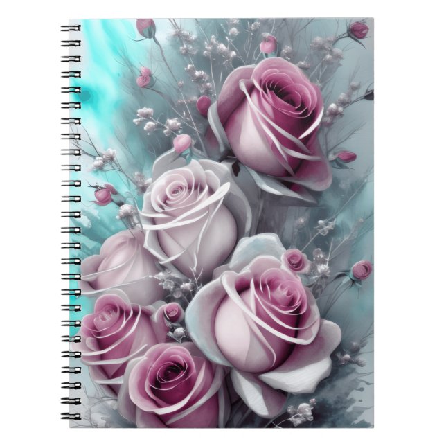 Carnet Roses roses (Devant)