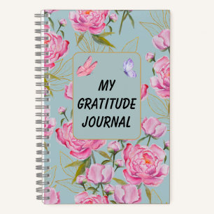 Carnet Roses roses personnalisées Gratitude