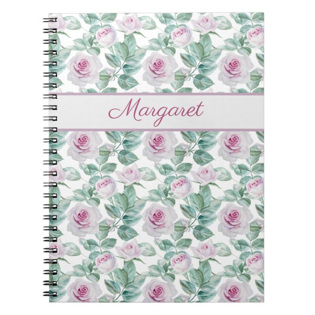 Carnet Roses Roses Roses Personnalisées (Devant)