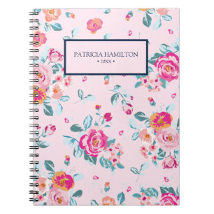 Carnet Roses Roses Roses Roses Roses Vibrantes Motif Flor