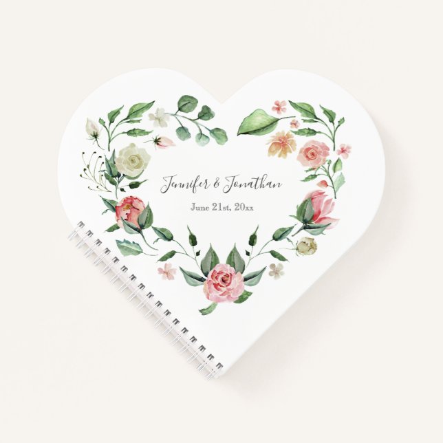 Carnet Roses roses roses traditionnelles avec noms Mariag (Devant)