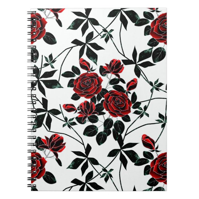 Carnet Roses rouges. (Devant)