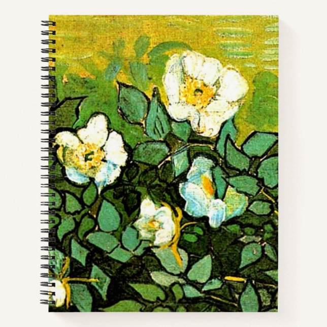 Carnet Roses sauvages par Van Gogh (Devant)