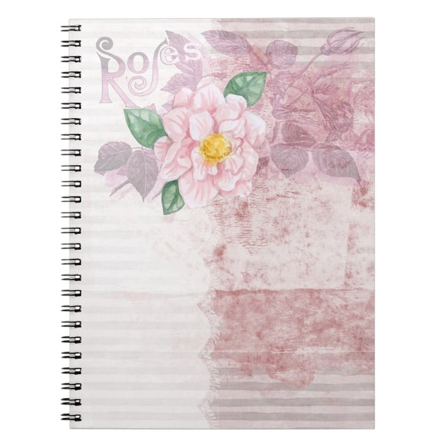 Carnet Roses vintages (Devant)