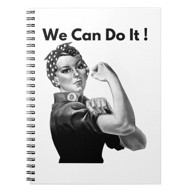 Carnet Rosie Le Riveter On Peut Le Faire (Devant)