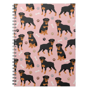 Carnet Rottweiler des os et des pattes de chien