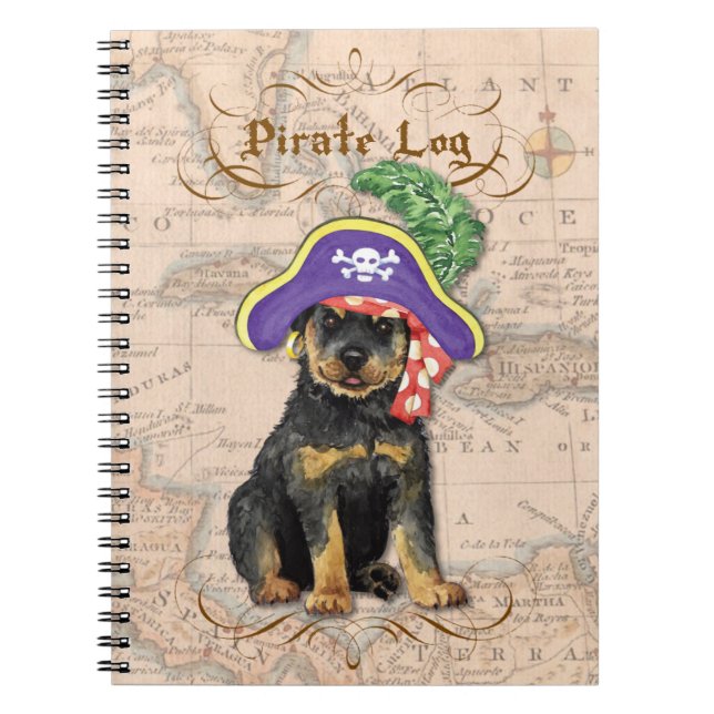 Carnet Rottweiler Pirate (Devant)