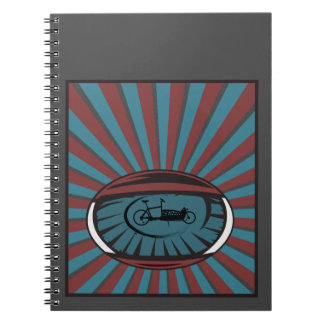 Carnet Roue de charge dans l'oeil avec des rayons