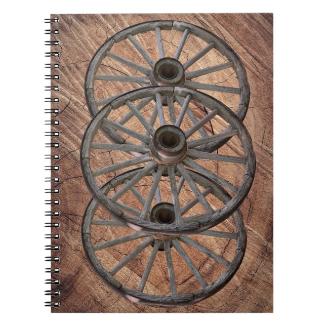 Carnet Roues en bois vintage (Devant)