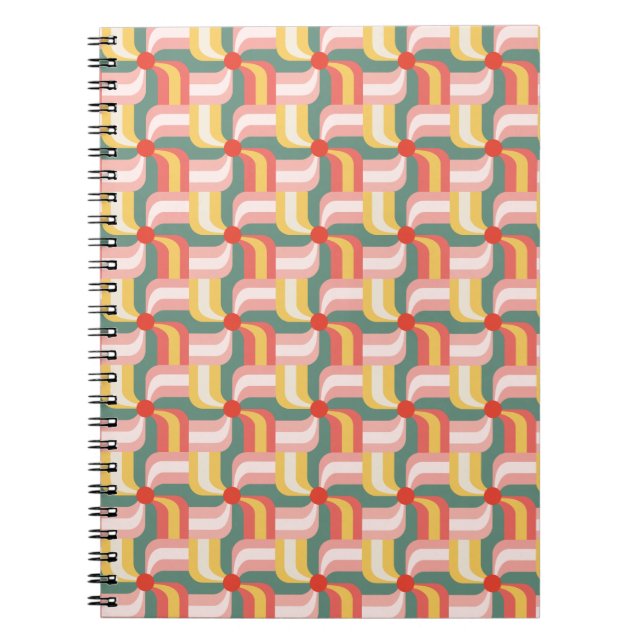 Carnet Roues géométriques Abstraites colorées (Devant)