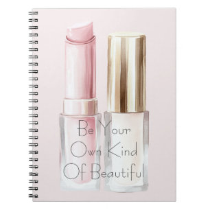 Carnet Rouge à lèvres blanc rose Vernis à ongles ivoire