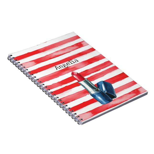 Carnet Rouge à lèvres Stripes French Riviera Red (Côté Droit)