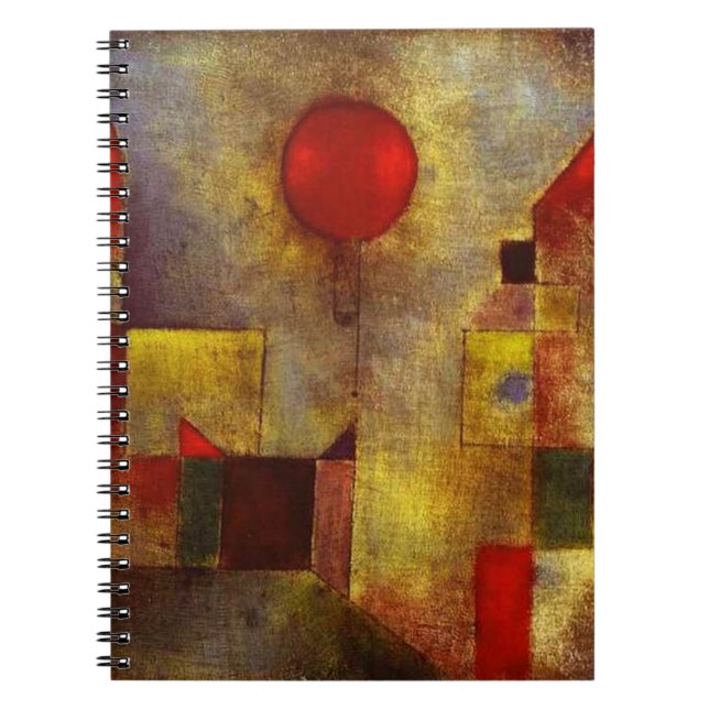 Carnet rouge de ballon de Paul Klee (Devant)