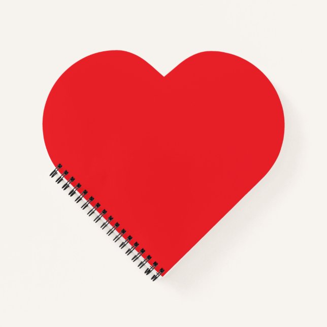 CARNET ROUGE EN FORME DE CŒUR (Devant)