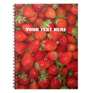 Carnet rouge fait sur commande de journal de