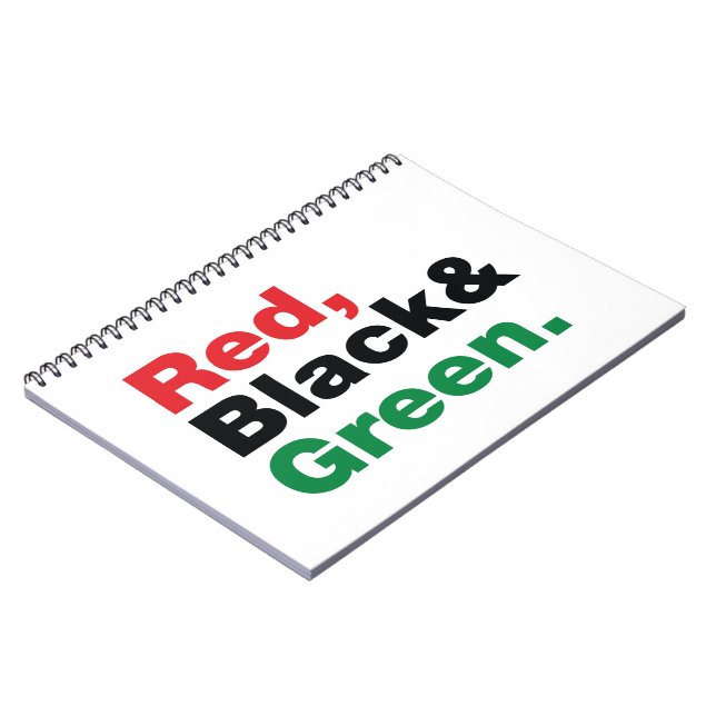 Carnet Rouge, Noir et Vert. (Côté gauche)