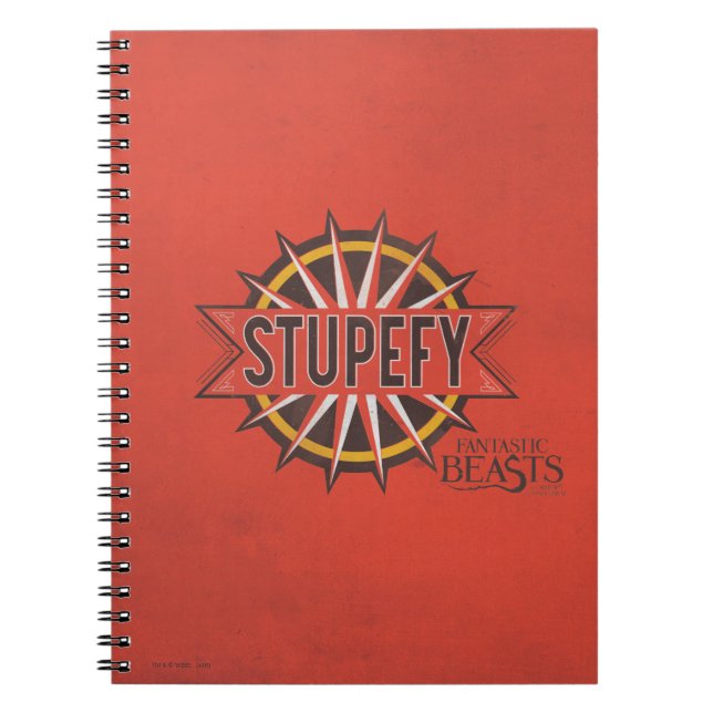 Carnet Rouge & Or Stupefy Spell Graphic (Devant)