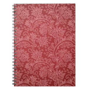 Carnet Rouge Paisley Damask Designer Floral Classic
