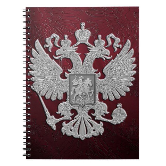 Carnet Rouge russe de drapeau de symbole (Devant)
