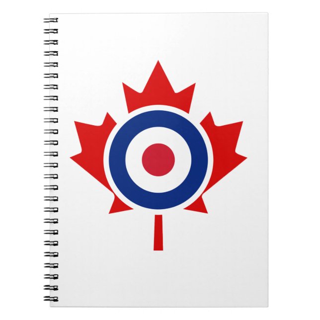 Carnet Roundel cible de hockey de curling de Mod Canada (Devant)