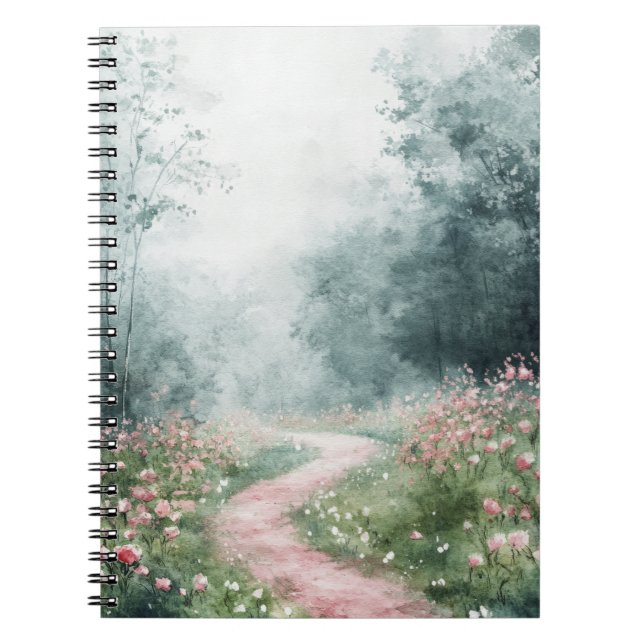Carnet Route de campagne brumeuse - Sentier forestier Pay (Devant)