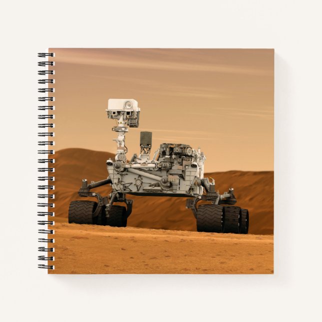 Carnet Rover Curiosity Du Laboratoire Scientifique Mars.  (Devant)
