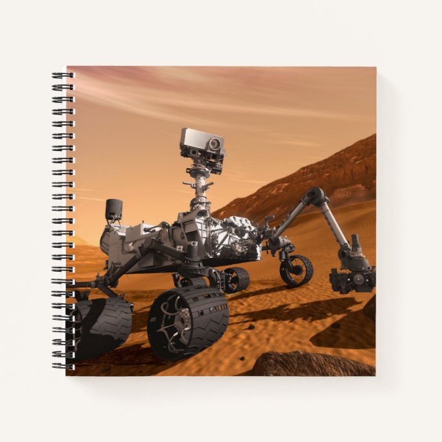 Carnet Rover Curiosity Du Laboratoire Scientifique Mars. (Devant)