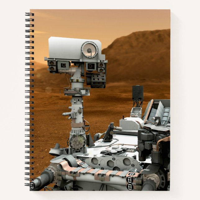 Carnet Rover Curiosity Du Laboratoire Scientifique Mars.  (Devant)