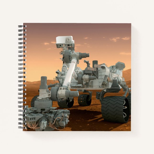 Carnet Rover Curiosity Du Laboratoire Scientifique Mars.  (Devant)