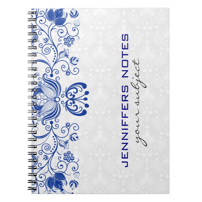 Carnet Royal Bleu & Blanc Vintage Damas & Fils 2 (Devant)