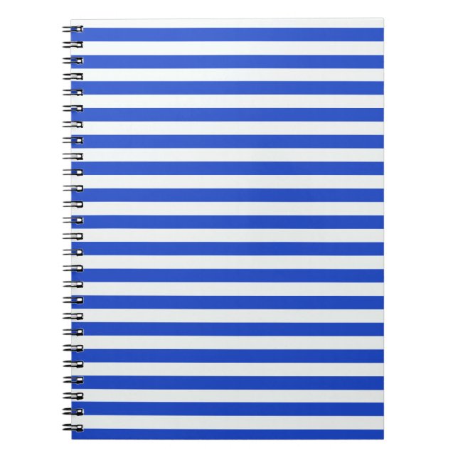 Carnet Royal Blue Combination Stripes par Shirley Taylor (Devant)